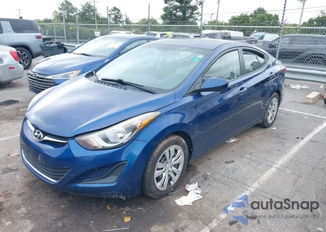 2016 Hyundai Elantra Se from USA, damaged, VIN 5NPDH4AE2GH671307